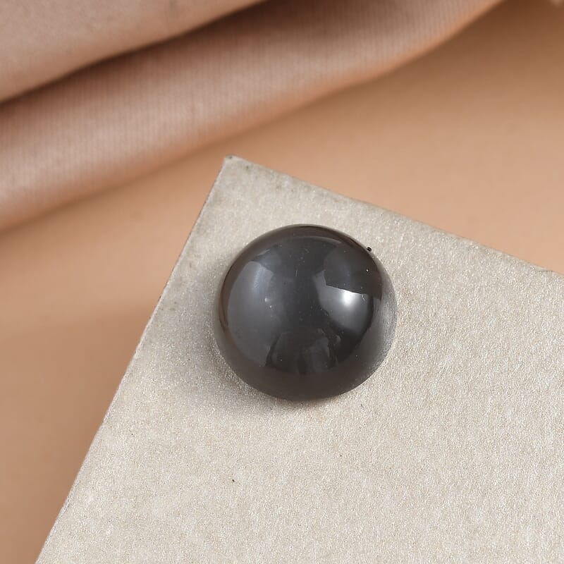 Grey Moonstone (Rnd 11 mm) 4.11 ctw Loose Gemstone