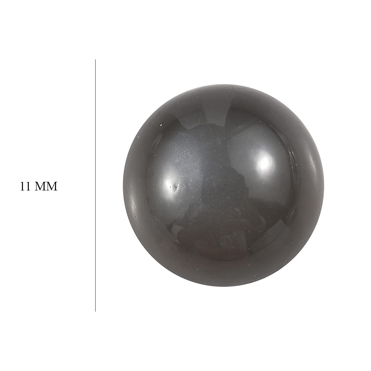 Grey Moonstone (Rnd 11 mm) 4.11 ctw Loose Gemstone