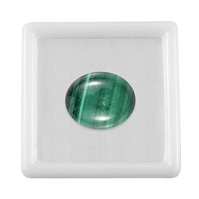 African Malachite (Ovl 11x9 mm) 3.71 ctw Loose Gemstone