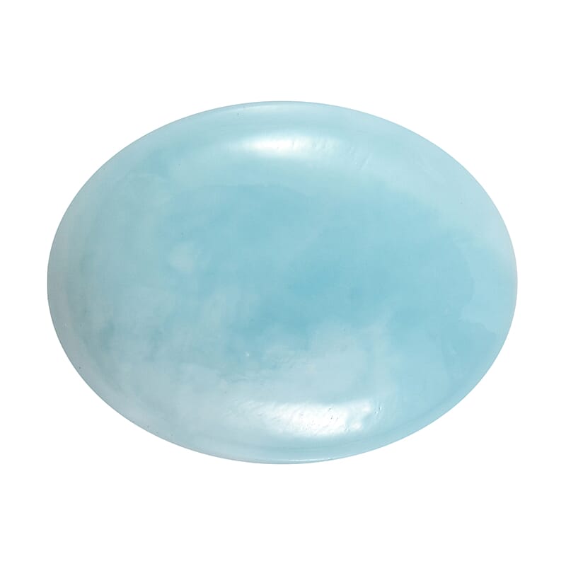 Larimar (Ovl 9x7 mm) 1.89 ctw Loose Gemstone