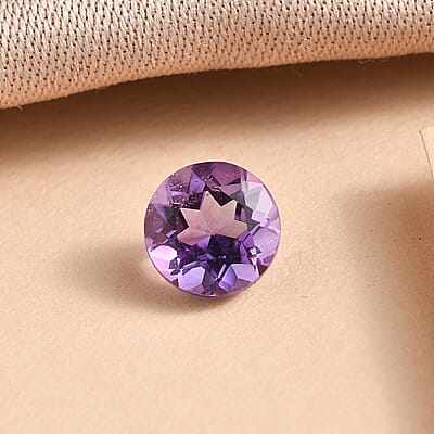 Bolivian Amethyst (Rnd 6 mm) 0.60 ctw Loose Gemstone
