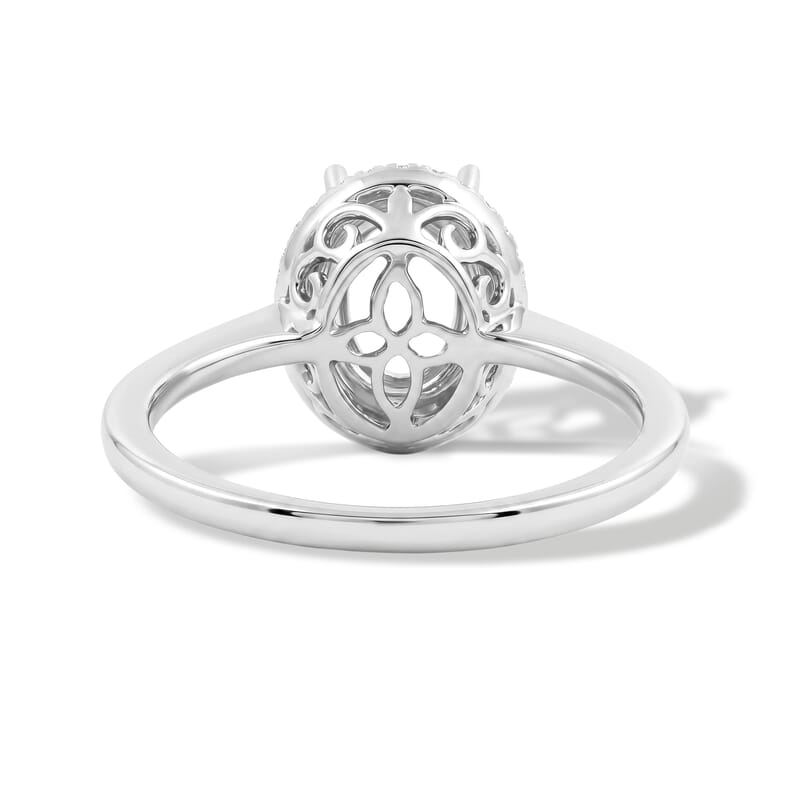 Iliana 18K White Gold Diamond (I2) Mounting Ring (Size 6.0) 0.21 ctw