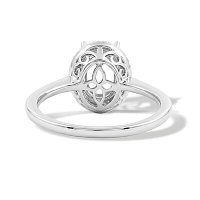 Iliana 18K White Gold Diamond (I2) Mounting Ring (Size 7.0) 0.21 ctw
