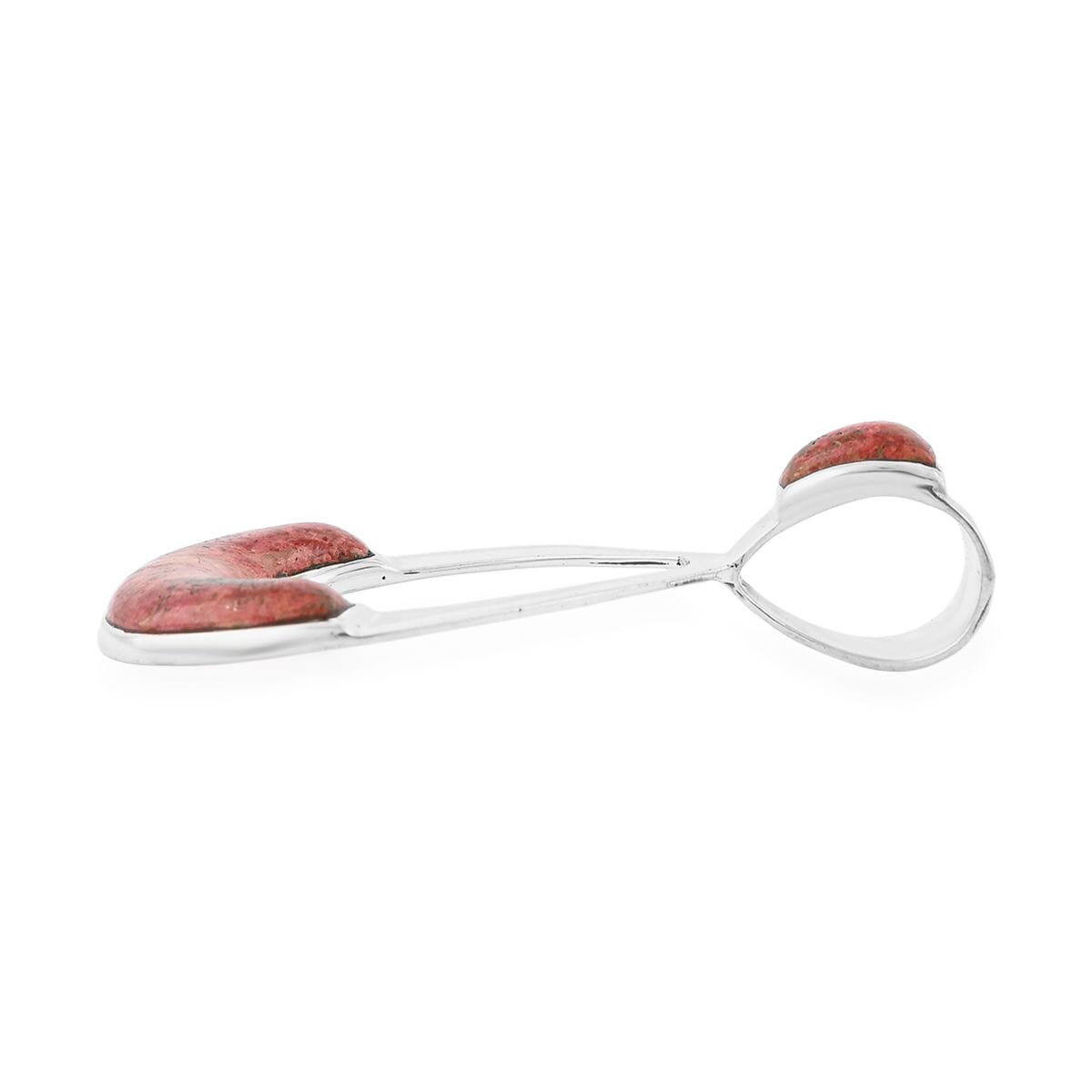 Santa Fe Style Red Coral 9.00 ctw Pendant in Sterling Silver image number 3
