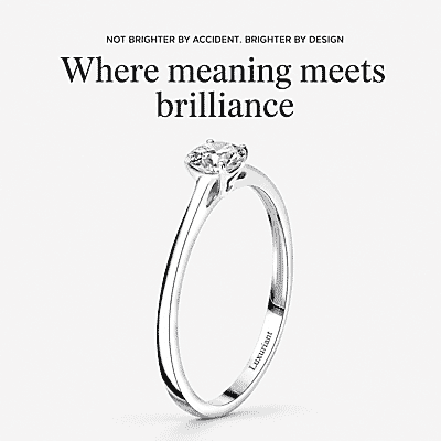 Luxuriant Lab Grown Diamond E-F VS 0.50 ctw Solitaire Ring in Rhodium Over Sterling Silver (Size 10.0)