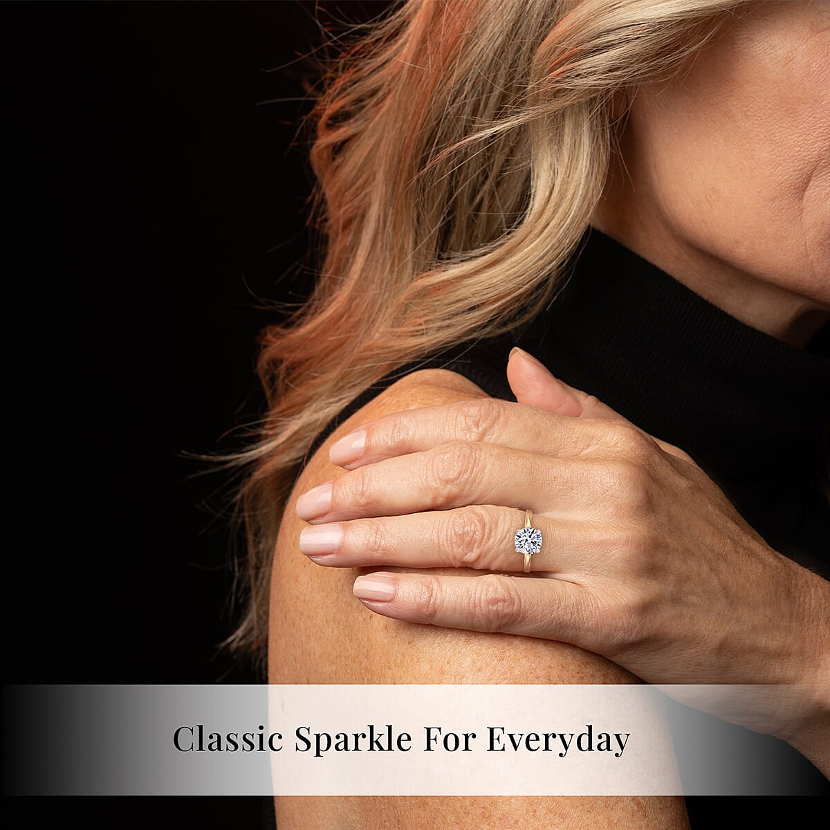 Luxuriant Lab Grown Diamond E-F VS 1.00 ctw Solitaire Ring in 18K Vermeil Yellow Gold Over Sterling Silver (Size 10.0) (Del. in 10-12 Days) image number 6