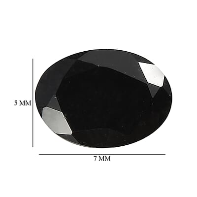 Black Tourmaline Set of 2 (Ovl 7x5 mm) 1.36 ctw Loose Gemstone