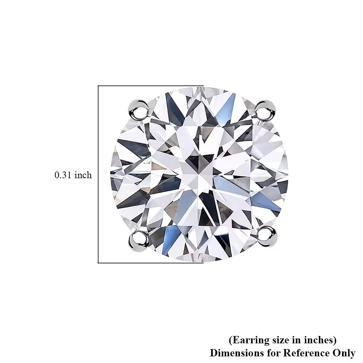 IGI Certified Luxuriant Lab Grown Diamond E-F VS 3.00 ctw Solitaire Stud Earrings in 950 Platinum image number 10