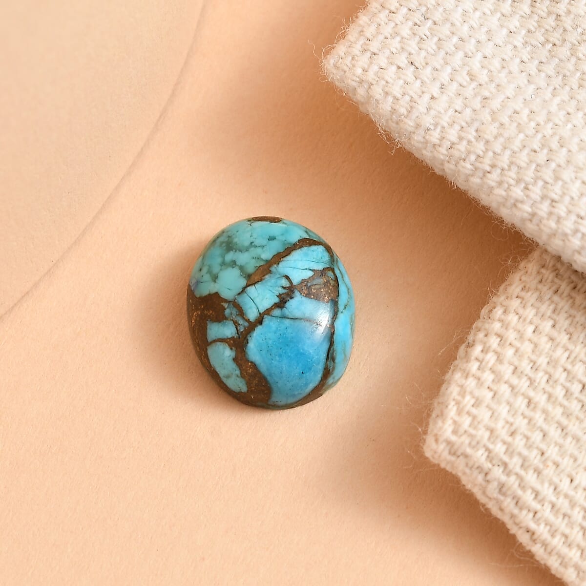 Mojave Blue Turquoise Set of 2 (Ovl 12x10 mm) 3.72 ctw image number 1