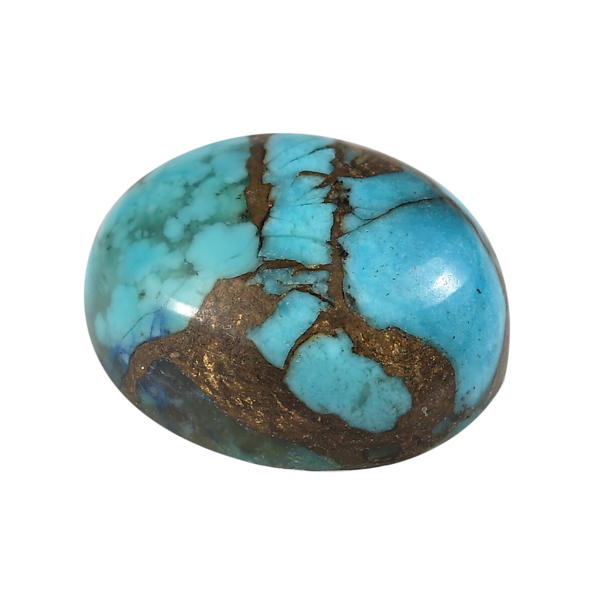 Mojave Blue Turquoise Set of 2 (Ovl 12x10 mm) 3.72 ctw image number 2