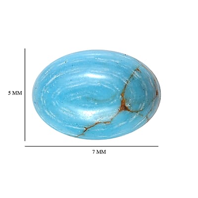Mojave Blue Turquoise Set of 2 (Ovl 7x5 mm) 1.58 ctw Loose Gemstone