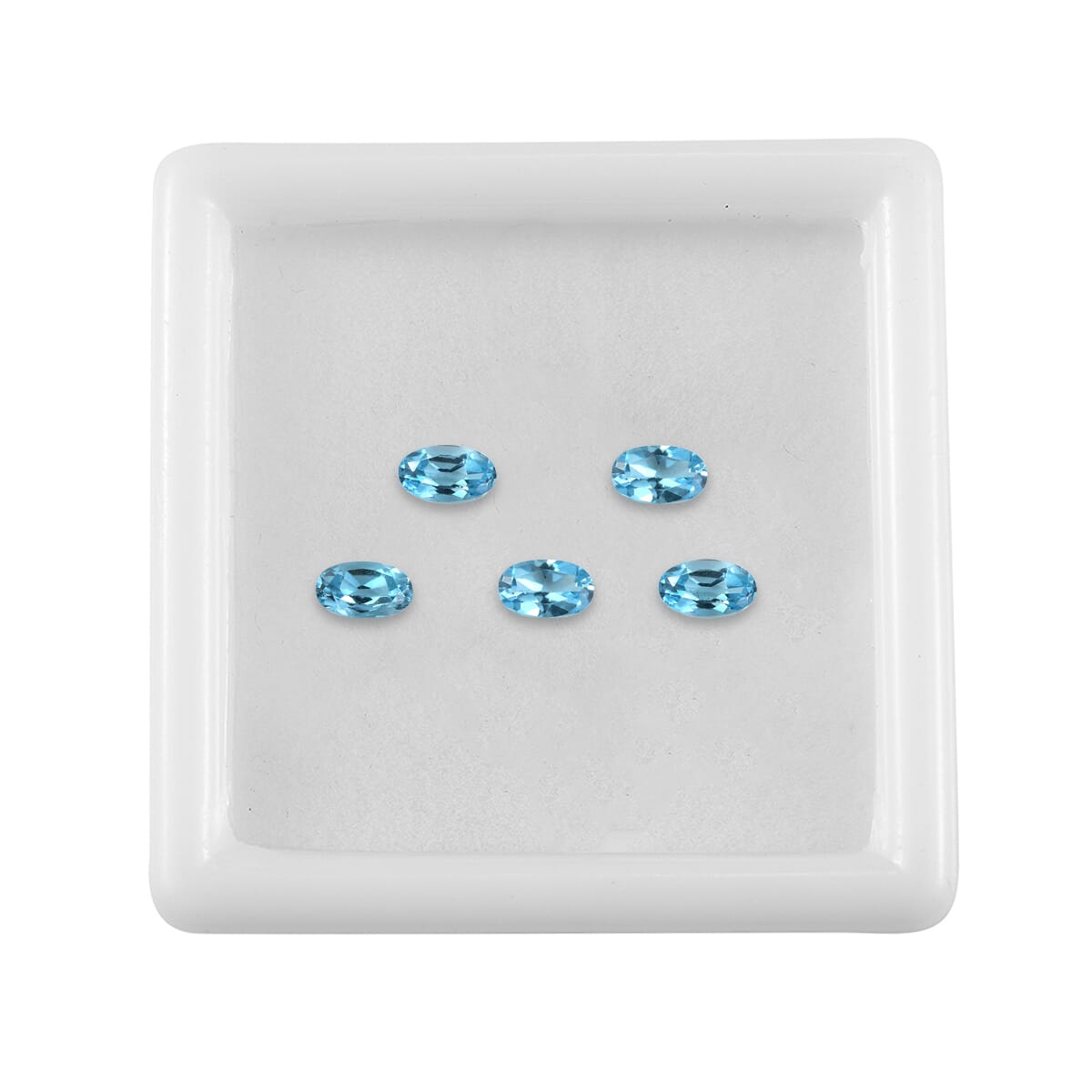 Blue Topaz Set of 5 (Ovl 5x3 mm) 1.29 ctw image number 3