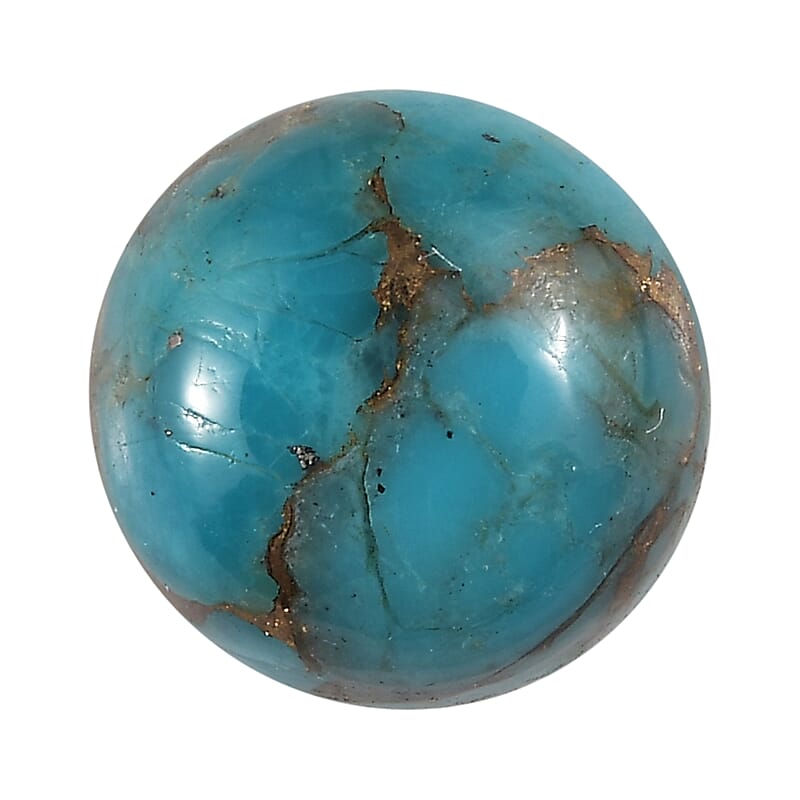 AA Mojave Blue Turquoise (Rnd 7 mm) 1.10 ctw Loose Gemstone
