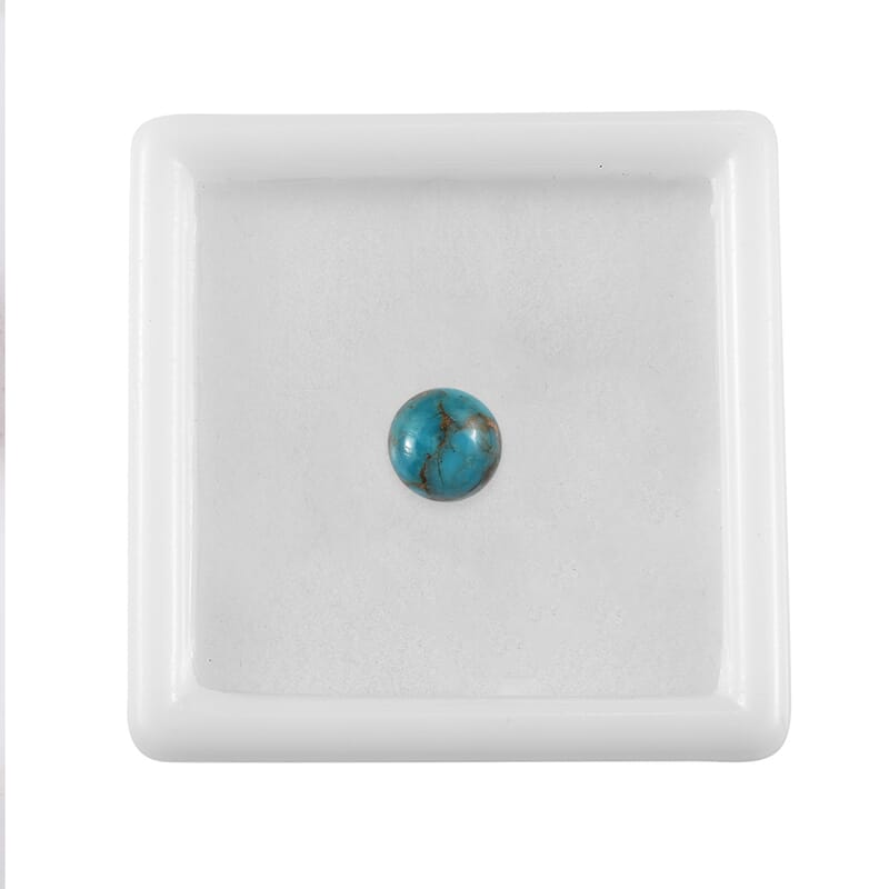 AA Mojave Blue Turquoise (Rnd 7 mm) 1.10 ctw Loose Gemstone