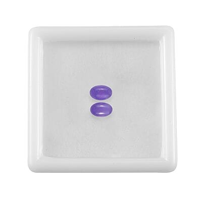 AA Purple Jade (D) Set of 2 (Ovl 6x4 mm) 1.07 ctw Loose Gemstone