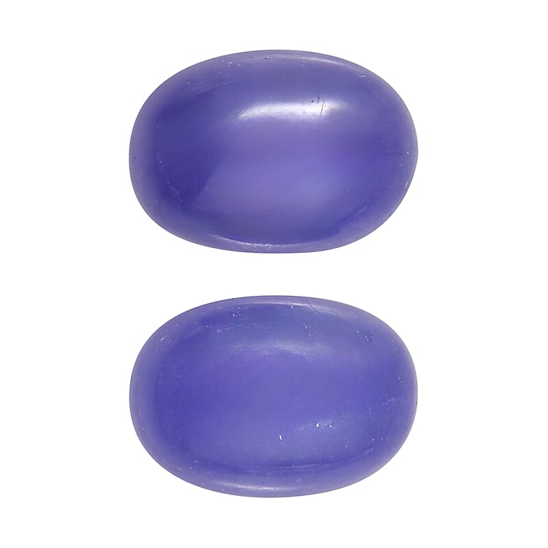 AAA Purple Jade (D) Set of 2 (Ovl 7x5 mm) 1.88 ctw Loose Gemstone