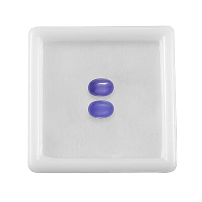 AAA Purple Jade (D) Set of 2 (Ovl 7x5 mm) 1.88 ctw Loose Gemstone