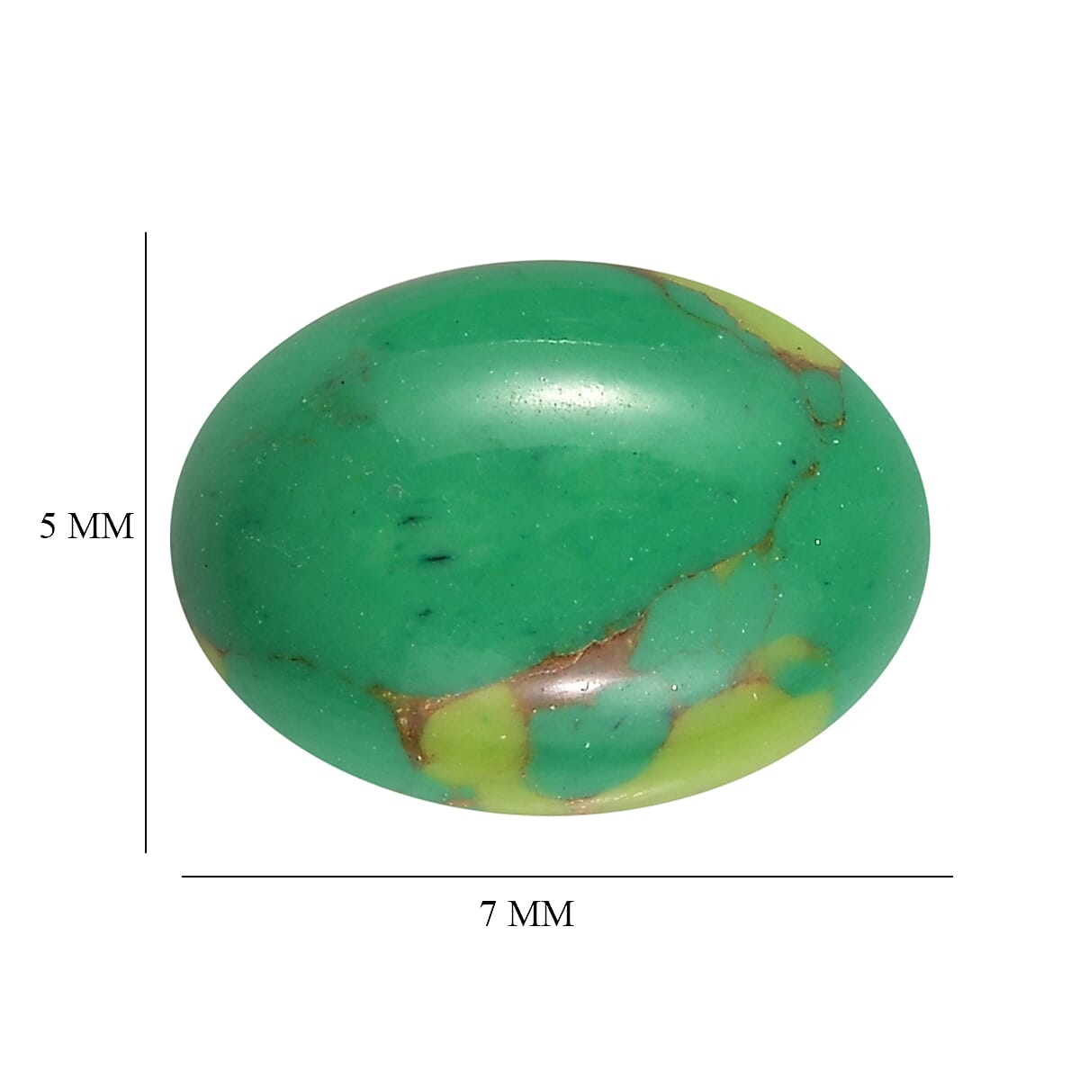 Mojave Green Turquoise Set of 2 (Ovl 7x5 mm) 1.27 ctw Loose Gemstone image number 4