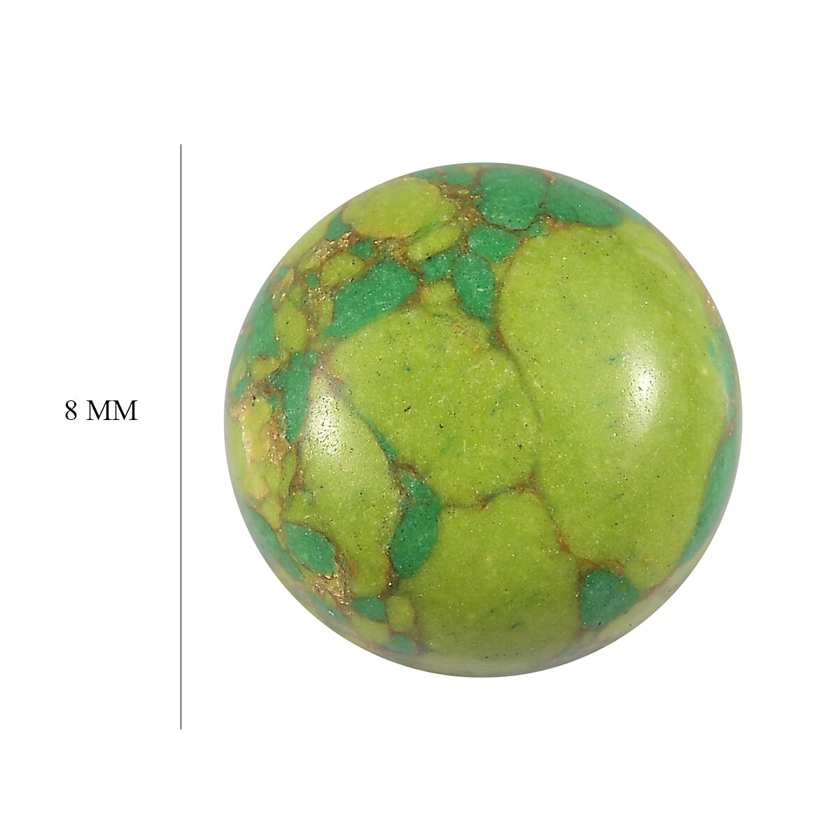 AA Mojave Green Turquoise (Rnd 8 mm) 1.50 ctw