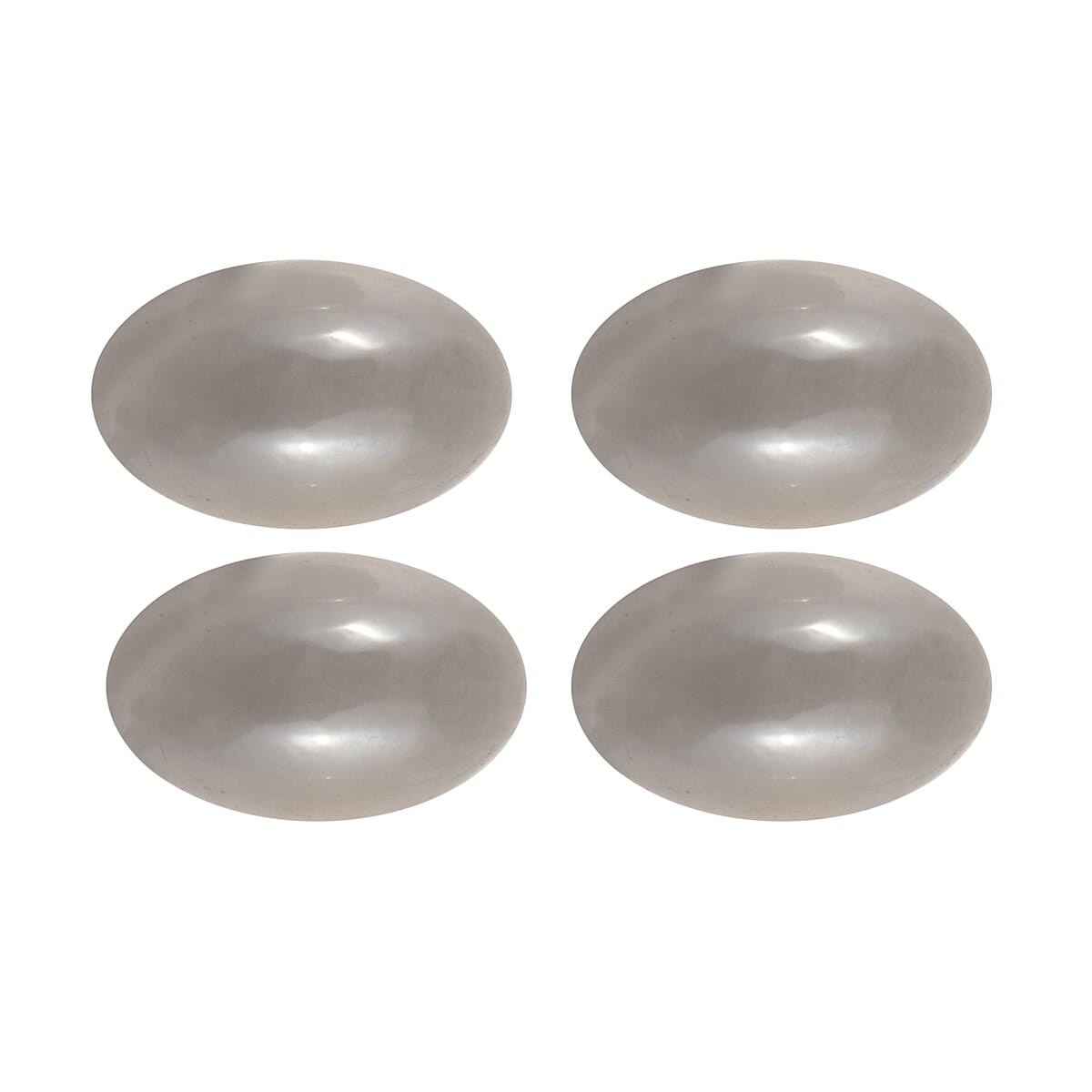 Grey Moonstone Set of 4 (Ovl 5x3 mm) 1.05 ctw Loose Gemstone image number 0
