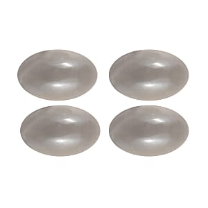 Grey Moonstone Set of 4 (Ovl 5x3 mm) 1.05 ctw Loose Gemstone
