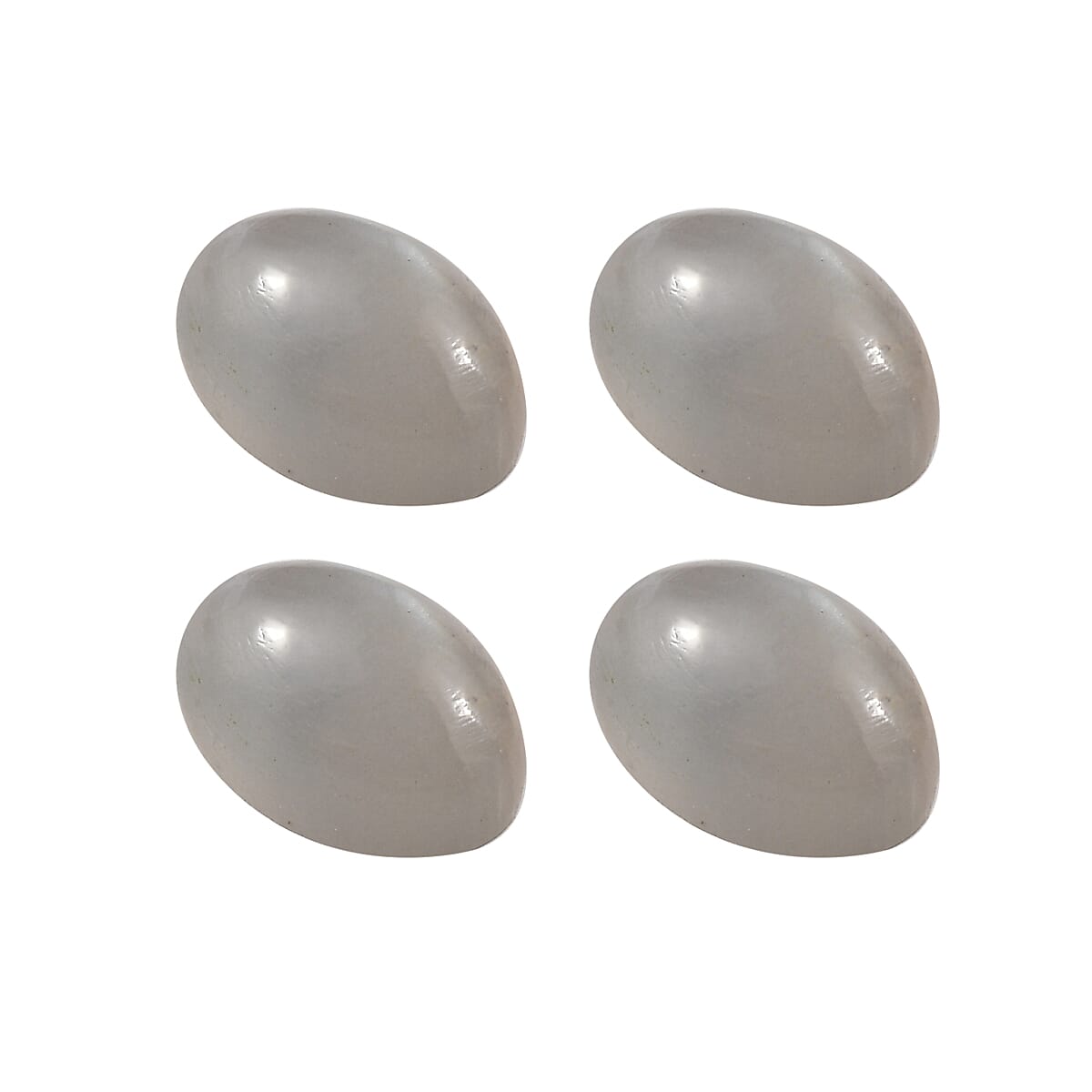 Grey Moonstone Set of 4 (Ovl 5x3 mm) 1.05 ctw Loose Gemstone image number 2