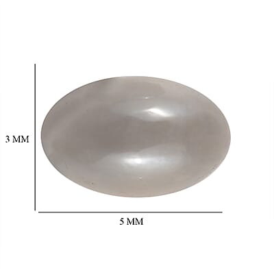 Grey Moonstone Set of 4 (Ovl 5x3 mm) 1.05 ctw Loose Gemstone