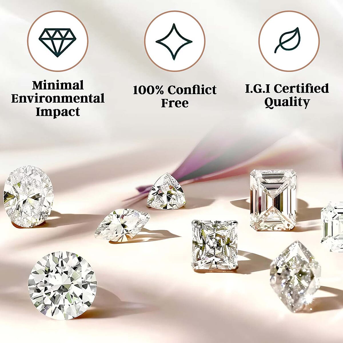 IGI Certified Luxuriant Lab Grown Diamond E-F VS 2.00 ctw Solitaire Stud Earrings in 950 Platinum image number 5