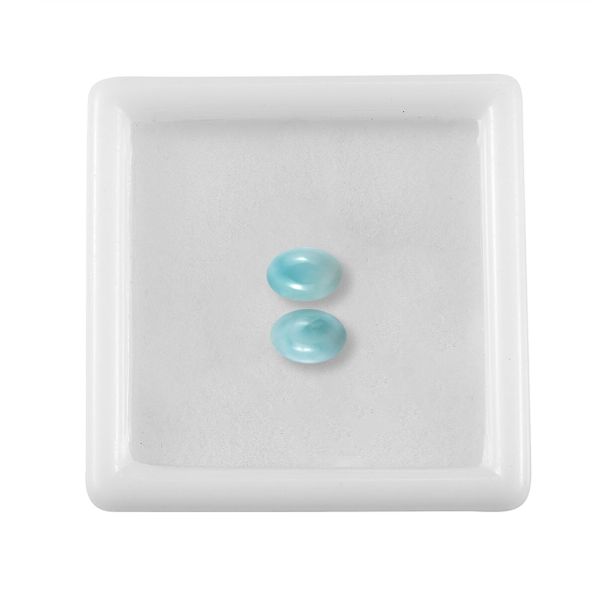 AA Larimar Set of 2 (Ovl 7x5 mm) 1.73 ctw Loose Gemstone