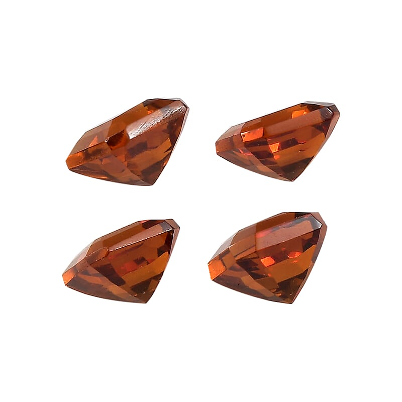 AA Asscher Cut Santa Ana Madeira Citrine Set of 4 (Oct 4x4 mm) 1.18 ctw Loose Gemstone