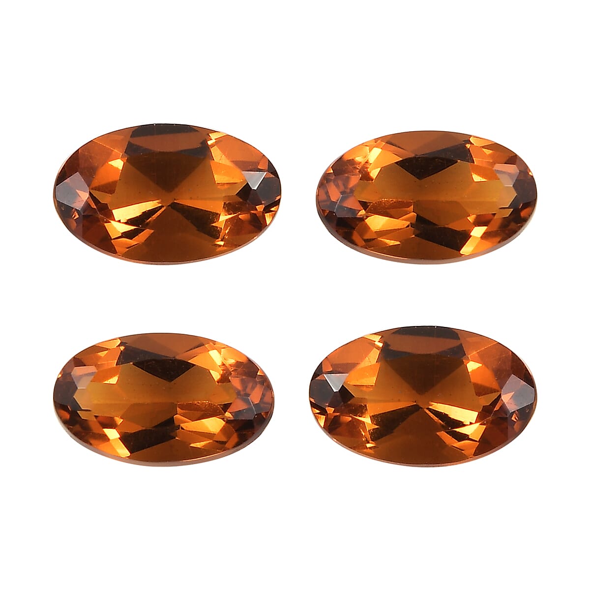 Santa Ana Madeira Citrine Set of 4 (Ovl 5x3 mm) 0.88 ctw Loose Gemstone image number 0