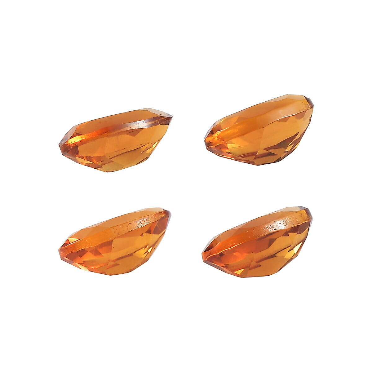 Santa Ana Madeira Citrine Set of 4 (Ovl 5x3 mm) 0.88 ctw Loose Gemstone image number 2