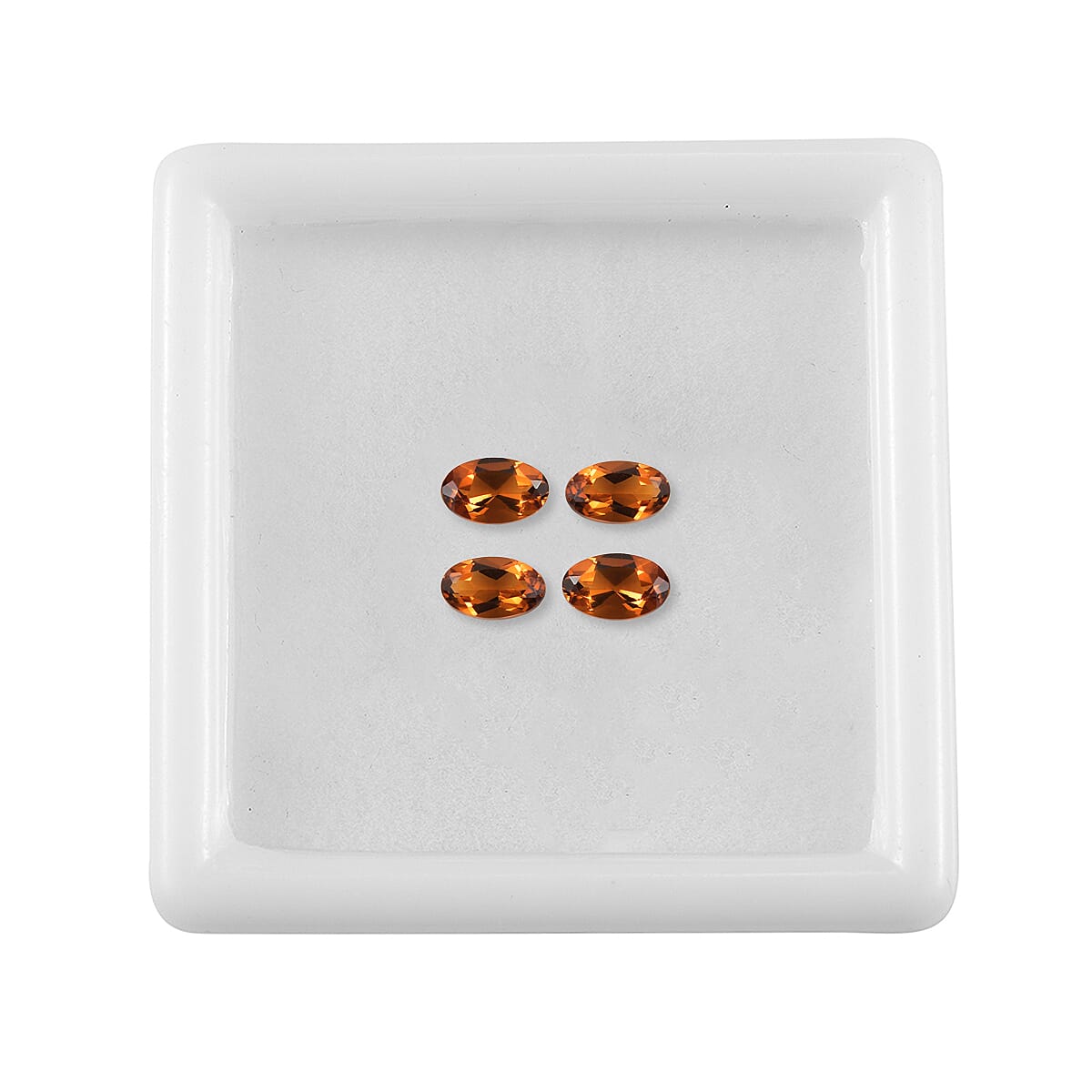 Santa Ana Madeira Citrine Set of 4 (Ovl 5x3 mm) 0.88 ctw Loose Gemstone image number 3