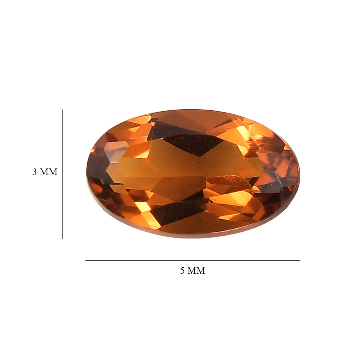 Santa Ana Madeira Citrine Set of 4 (Ovl 5x3 mm) 0.88 ctw Loose Gemstone image number 4