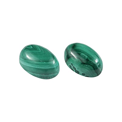 African Malachite Set of 2 (Ovl 6x4 mm) 1.57 ctw Loose Gemstone