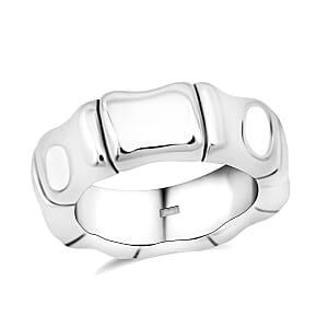 D'Joy Bamboo Band Ring in Sterling Silver (Size 10.0) 4.50 Grams