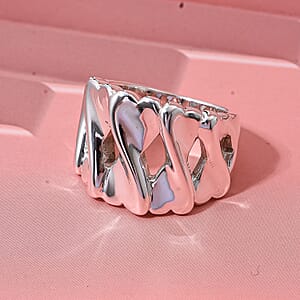 D'Joy Endless Hearts Ring in Sterling Silver (Size 10.0) 4.30 Grams