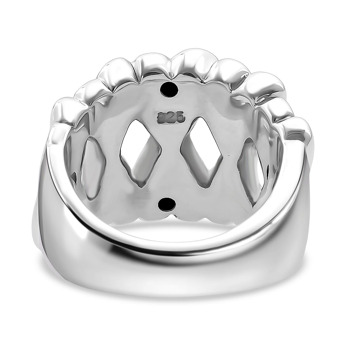 D'Joy Endless Hearts Ring in Sterling Silver (Size 10.0) 4.30 Grams
