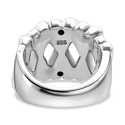 D'Joy Endless Hearts Ring in Sterling Silver (Size 10.0) 4.30 Grams