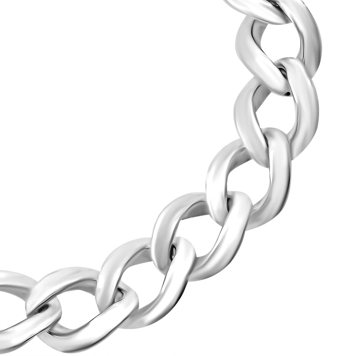 D'Joy Sterling Silver Fancy Link Chain Bracelet (7.25 In) (14.50 g) image number 2
