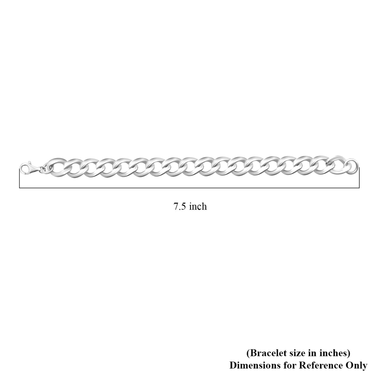 D'Joy Sterling Silver Fancy Link Chain Bracelet (7.25 In) (14.50 g) image number 4