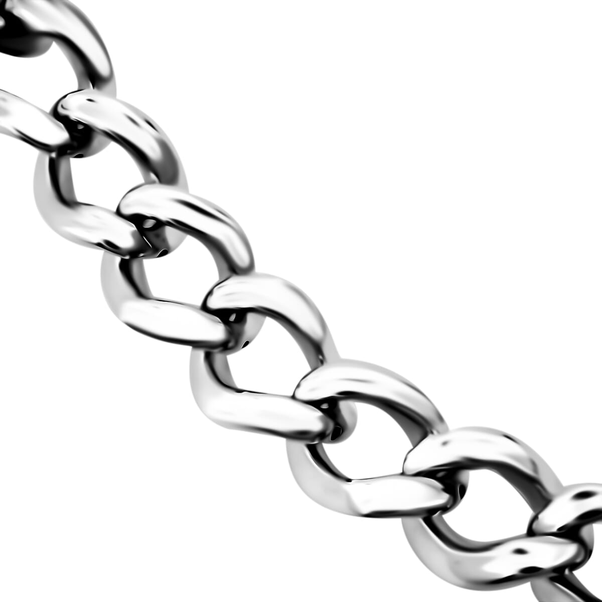 D'Joy Fancy Link Chain Necklace in Sterling Silver 39.85 Grams 20 Inches image number 3