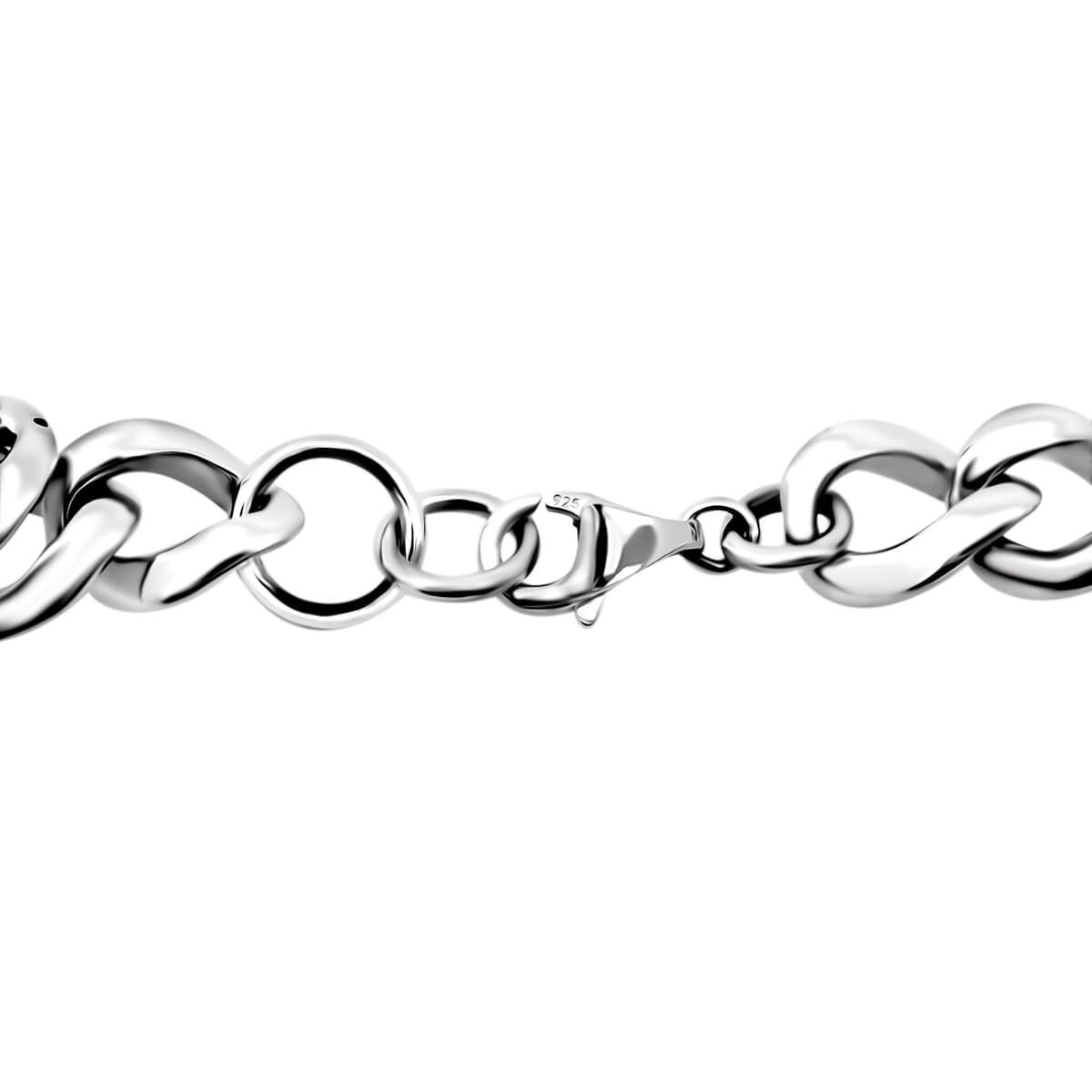 D'Joy Fancy Link Chain Necklace in Sterling Silver 39.85 Grams 20 Inches image number 4