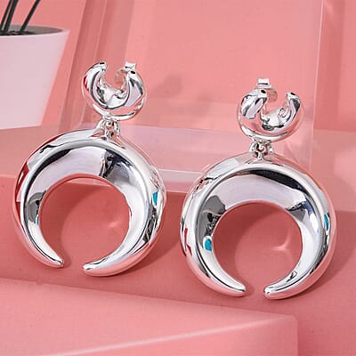 D'Joy Horn Earrings in Sterling Silver 12 Grams
