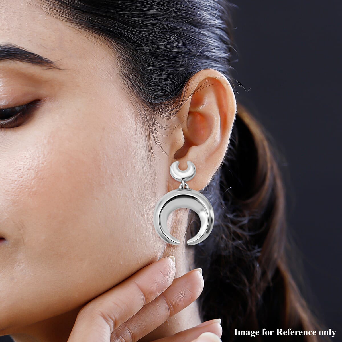 D'Joy Horn Earrings in Sterling Silver 12 Grams image number 2
