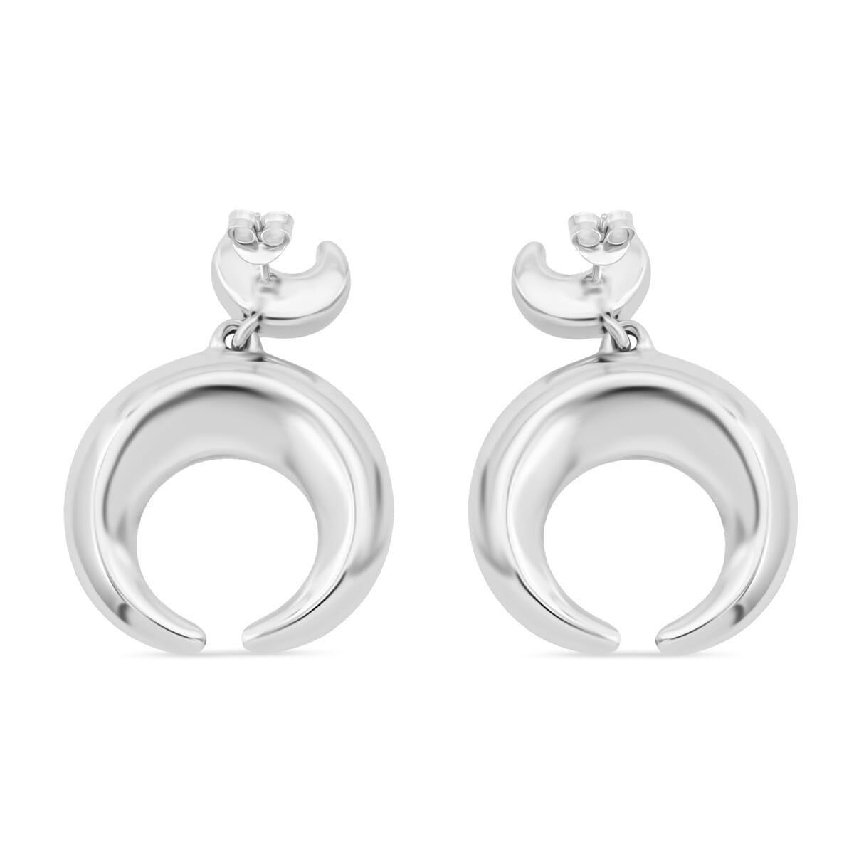 D'Joy Horn Earrings in Sterling Silver 12 Grams image number 3