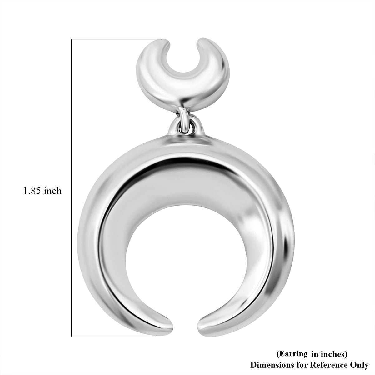 D'Joy Horn Earrings in Sterling Silver 12 Grams