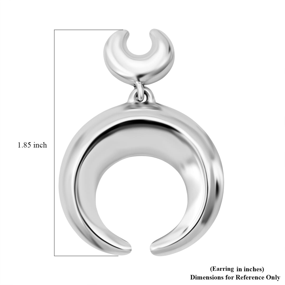 D'Joy Horn Earrings in Sterling Silver 12 Grams image number 4