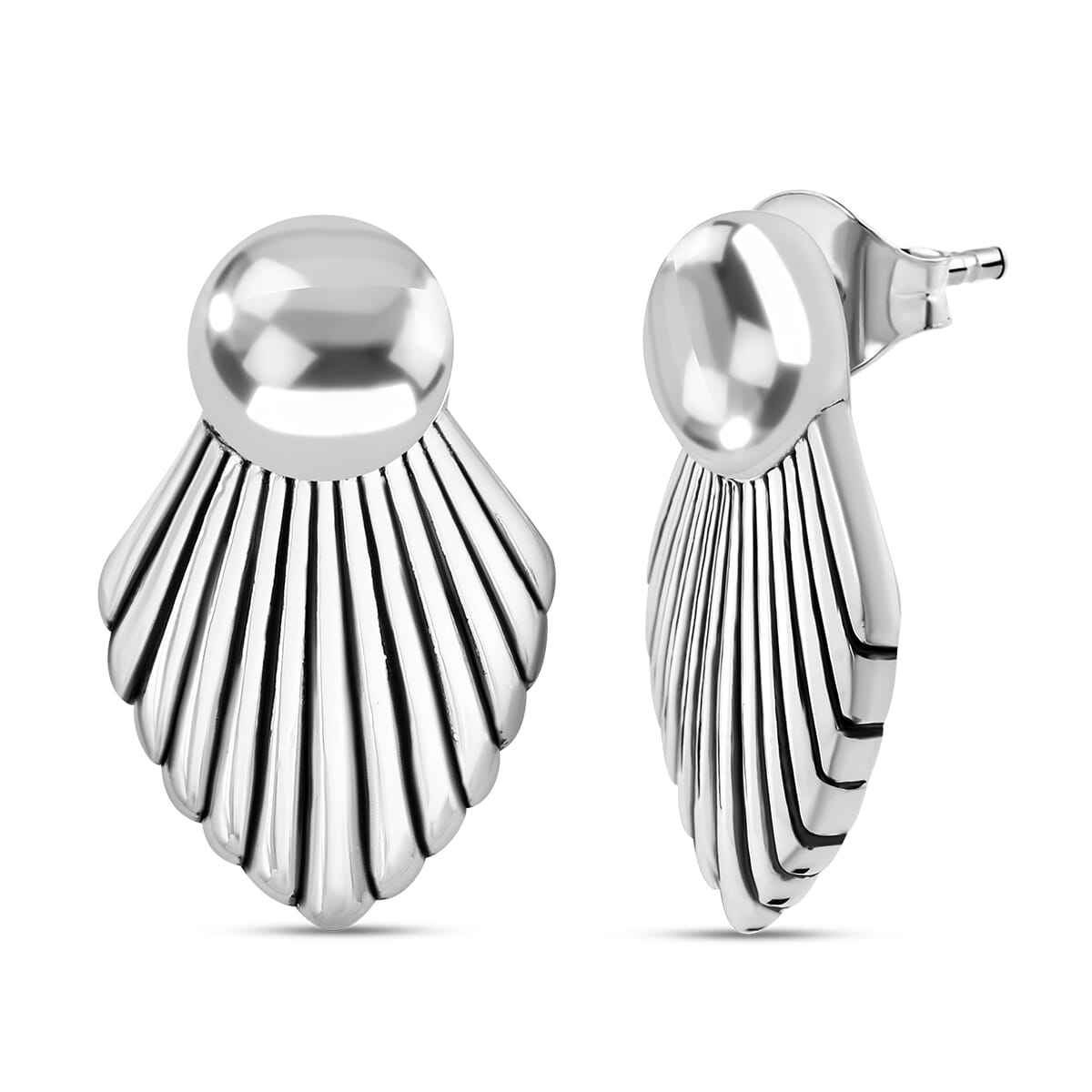 D'Joy Seashell Earrings in Sterling Silver 9.10 Grams image number 0