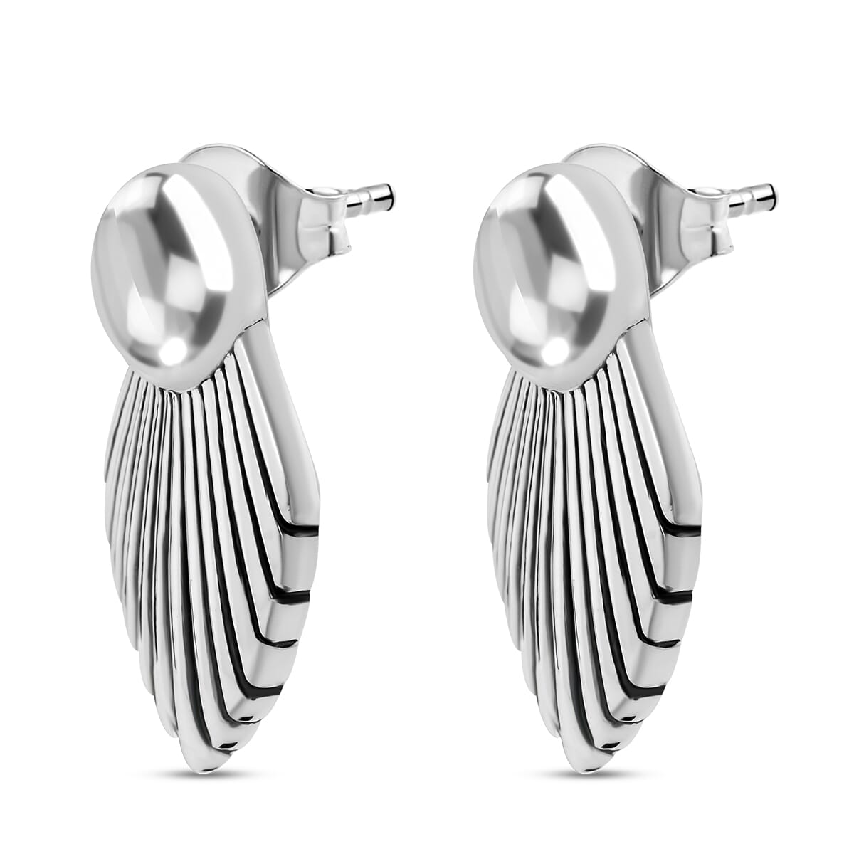 D'Joy Seashell Earrings in Sterling Silver 9.10 Grams image number 3